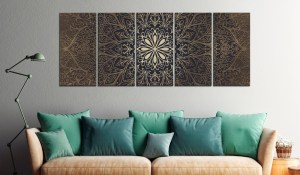 pol-a1-n6877-dkx_2_1 ΠΙΝΑΚΑΣ - BROWN MANDALA 225X90