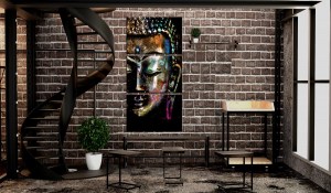 pol-a1-n7170-dk_2_1 ΠΙΝΑΚΑΣ - PEACEFUL BUDDHA 30X60