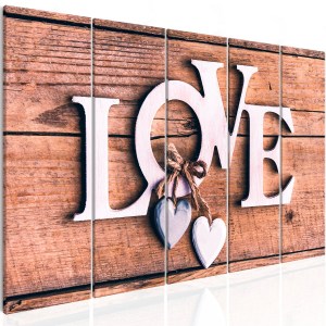 pol-a1-n7337-dk_1 ΠΙΝΑΚΑΣ - WOODEN LETTERS (5 PARTS) NARROW 200X80