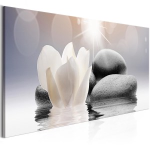 pol-a1-n7789-dk150_1 ΠΙΝΑΚΑΣ - PEBBLES IN WATER (1 PART) NARROW 150X50