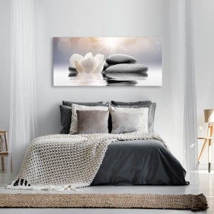 pol-a1-n7789_2_1 ΠΙΝΑΚΑΣ - PEBBLES IN WATER (1 PART) NARROW 120X40