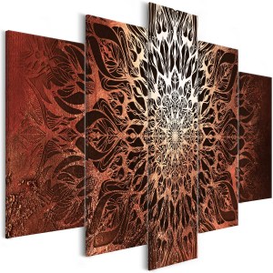 pol-a1-n7828_1 ΠΙΝΑΚΑΣ - HYPNOSIS (5 PARTS) ORANGE WIDE 100X50