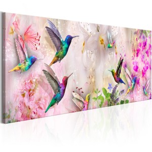 pol-a1-n7853-dk150_1 ΠΙΝΑΚΑΣ - COLOURFUL HUMMINGBIRDS (1 PART) NARROW 150X50