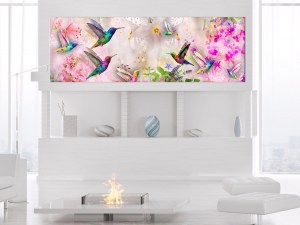 pol-a1-n7853-dk150_2_1 ΠΙΝΑΚΑΣ - COLOURFUL HUMMINGBIRDS (1 PART) NARROW 150X50