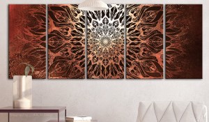 pol-a1-n7868-dk_2_1 ΠΙΝΑΚΑΣ - HYPNOSIS (5 PARTS) ORANGE NARROW 200X80