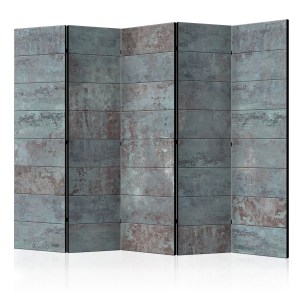 pol-a1-paravent165_1 ΔΙΑΧΩΡΙΣΤΙΚΟ ΜΕ 5 ΤΜΗΜΑΤΑ - TURQUOISE CONCRETE II [ROOM DIVIDERS] 225X172