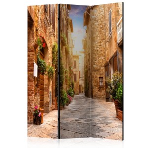 pol-a1-paravent621_1 ΔΙΑΧΩΡΙΣΤΙΚΟ ΜΕ 3 ΤΜΗΜΑΤΑ - COLOURFUL STREET IN TUSCANY [ROOM DIVIDERS] 135X172