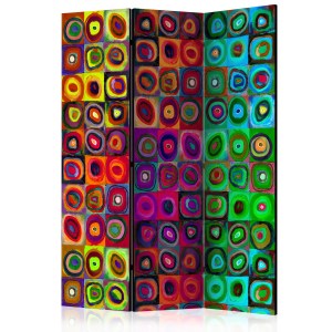 pol-a1-paravent736_1 ΔΙΑΧΩΡΙΣΤΙΚΟ ΜΕ 3 ΤΜΗΜΑΤΑ - COLORFUL ABSTRACT ART  [ROOM DIVIDERS] 135X172