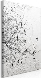 pol-b-c-0311-b-a-eb1_1 ΠΙΝΑΚΑΣ - BIRDS ON TREE (1 PART) VERTICAL - 40X60