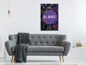 pol-c-c-0220-b-a-w_1 ΠΙΝΑΚΑΣ - BE WILD (1 PART) VERTICAL - 40X60