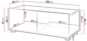 pol-c_03_w ΕΠΙΠΛΟ ΤΗΛΕΟΡΑΣΗΣ CALABRINI-ΛΕΥΚΟ-ΜΗΚΟΣ: 100 ΕΚ.