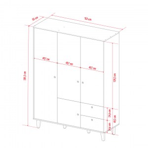 pol-concept_szafa3d_1 ΤΡΙΦΥΛΛΗ ΝΤΟΥΛΑΠΑ CONCEPT-ΦΥΣΙΚΟ