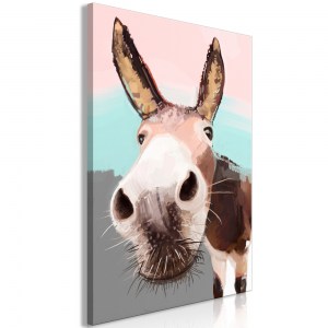 pol-g-a-0197-b-a-eb1 ΠΙΝΑΚΑΣ - CURIOUS DONKEY (1 PART) VERTICAL - 40X60