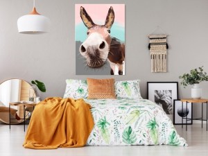 pol-g-a-0197-b-a-w_1 ΠΙΝΑΚΑΣ - CURIOUS DONKEY (1 PART) VERTICAL - 80X120