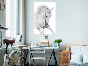 pol-g-b-0110-b-a-w_1 ΠΙΝΑΚΑΣ - WHITE HORSE (1 PART) VERTICAL - 40X60