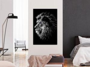 pol-g-c-0122-b-a-w_1 ΠΙΝΑΚΑΣ - BLUE-EYED LION (1 PART) VERTICAL - 80X120