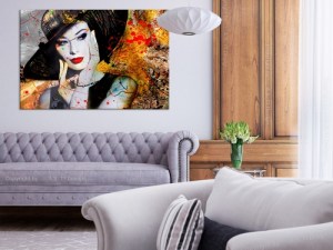 pol-h-a-0097-b-a-w_1 ΠΙΝΑΚΑΣ - ELEGANT LADY (1 PART) WIDE - 120X80