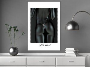 pol-h-b-0109-b-a-w_1 ΠΙΝΑΚΑΣ - LITTLE BLACK (1 PART) VERTICAL - 40X60