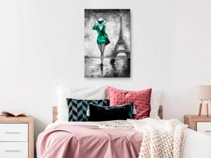 pol-h-c-0115-b-c-w_1 ΠΙΝΑΚΑΣ - PARISIAN WOMAN (1 PART) VERTICAL GREEN - 60X90