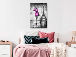 pol-h-c-0115-b-d-w_1 ΠΙΝΑΚΑΣ - PARISIAN WOMAN (1 PART) VERTICAL PINK - 60X90
