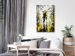pol-h-c-0117-b-b-w_1 ΠΙΝΑΚΑΣ - LOVERS IN COLOUR (1 PART) VERTICAL YELLOW - 40X60