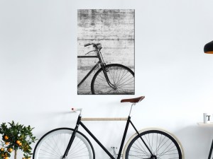 pol-i-b-0063-b-a-w ΠΙΝΑΚΑΣ - BICYCLE AND CONCRETE (1 PART) VERTICAL - 40X60