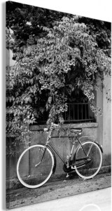 pol-i-b-0066-b-a-eb1 ΠΙΝΑΚΑΣ - BICYCLE AND FLOWERS (1 PART) VERTICAL - 40X60