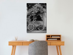pol-i-b-0066-b-a-w_2 ΠΙΝΑΚΑΣ - BICYCLE AND FLOWERS (1 PART) VERTICAL - 80X120