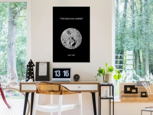 pol-i-c-0155-b-a-w_1 ΠΙΝΑΚΑΣ - THE EAGLE HAS LANDED (1 PART) VERTICAL - 40X60
