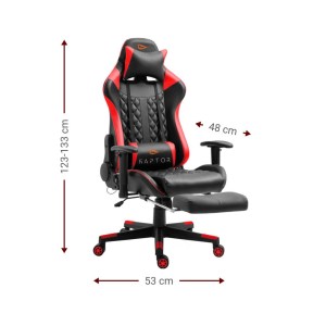pol-karekla-gaming-raptor-spectre-s-red-dimensions-polihome ΚΑΡΕΚΛΑ GAMING RAPTOR SPECTRE-LEUKO
