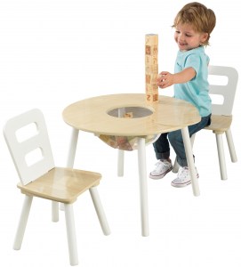 pol-kidkraft-round-table-and-2-chair-set-fusiko-polihome-1 ΤΡΑΠΕΖΑΡΙΑ KIDKRAFT ROUND TABLE AND 2 CHAIR SET-ΛΕΥΚΟ / ΡΟΖ