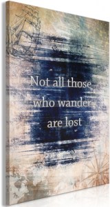 pol-m-a-0755-b-a-eb1 ΠΙΝΑΚΑΣ - NOT ALL THOSE WHO WANDER ARE LOST (1 PART) VERTICAL - 40X60