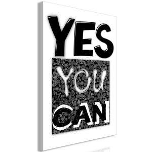 pol-m-a-0766-b-a-eb1 ΠΙΝΑΚΑΣ - YES YOU CAN (1 PART) VERTICAL - 40X60