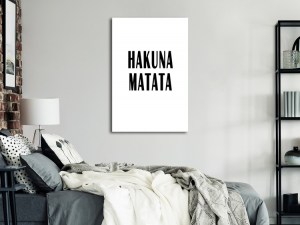 pol-m-a-0784-b-a-w_1 ΠΙΝΑΚΑΣ - HAKUNA MATATA (1 PART) VERTICAL - 40X60