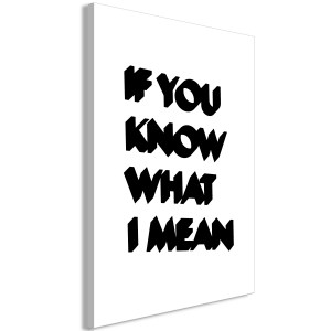 pol-m-a-0787-b-a-eb1 ΠΙΝΑΚΑΣ - IF YOU KNOW WHAT I MEAN (1 PART) VERTICAL - 40X60