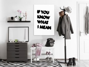 pol-m-a-0787-b-a-w_1 ΠΙΝΑΚΑΣ - IF YOU KNOW WHAT I MEAN (1 PART) VERTICAL - 80X120