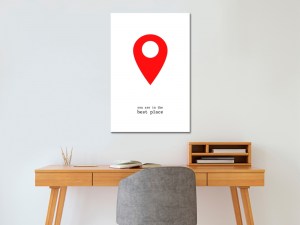 pol-m-a-0794-b-a-w_1 ΠΙΝΑΚΑΣ - YOU ARE IN THE BEST PLACE (1 PART) VERTICAL - 40X60