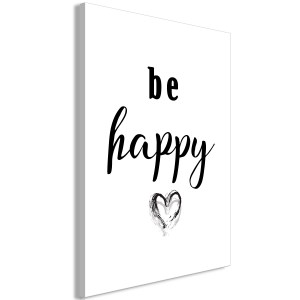 pol-m-a-0795-b-a-eb1 ΠΙΝΑΚΑΣ - BE HAPPY (1 PART) VERTICAL - 40X60