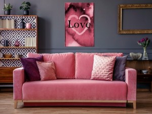 pol-m-a-0798-b-a-w ΠΙΝΑΚΑΣ - BURGUNDY LOVE (1 PART) VERTICAL - 40X60