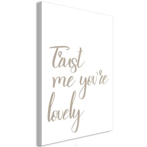 pol-m-a-0803-b-a-eb1 ΠΙΝΑΚΑΣ - TRUST ME YOURE LOVELY (1 PART) VERTICAL - 40X60
