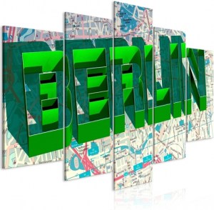 pol-m-a-0817-b-m-eb10 ΠΙΝΑΚΑΣ - GREEN BERLIN (5 PARTS) WIDE - 100X50