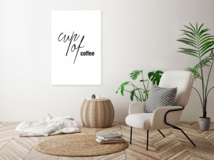 pol-m-a-0874-b-a-w_1 ΠΙΝΑΚΑΣ - CUP OF COFFEE (1 PART) VERTICAL - 40X60