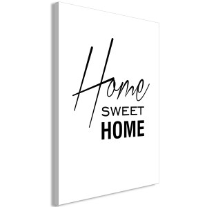 pol-m-a-0876-b-a-eb1 ΠΙΝΑΚΑΣ - BLACK AND WHITE: HOME SWEET HOME (1 PART) VERTICAL - 40X60