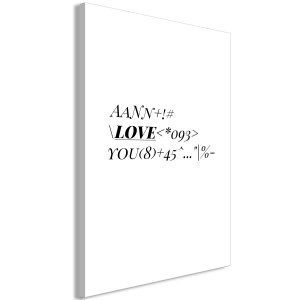 pol-m-a-0881-b-a-eb1 ΠΙΝΑΚΑΣ - LOVE CODE (1 PART) VERTICAL - 40X60