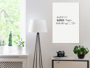 pol-m-a-0881-b-a-w_1 ΠΙΝΑΚΑΣ - LOVE CODE (1 PART) VERTICAL - 40X60
