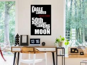 pol-m-a-0887-b-a-w_1 ΠΙΝΑΚΑΣ - MOON LANDING (1 PART) VERTICAL - 60X90