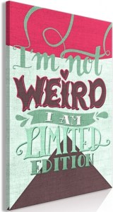 pol-m-c-0288-b-a-eb1 ΠΙΝΑΚΑΣ - IM NOT WEIRD (1 PART) VERTICAL - 40X60