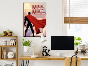 pol-m-c-0296-b-a-w_1 ΠΙΝΑΚΑΣ - IM NOT HERE TO BE AVERAGE (1 PART) VERTICAL - 40X60
