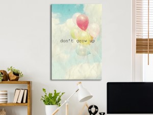 pol-m-c-0310-b-a-w_1 ΠΙΝΑΚΑΣ - DONT GROW UP (1 PART) VERTICAL - 40X60