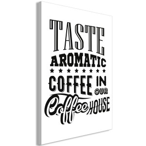 pol-n-a-0754-b-a-eb1 ΠΙΝΑΚΑΣ - TASTE AROMATIC COFFEE IN OUR COFFEE HOUSE (1 PART) VERTICAL - 40X60